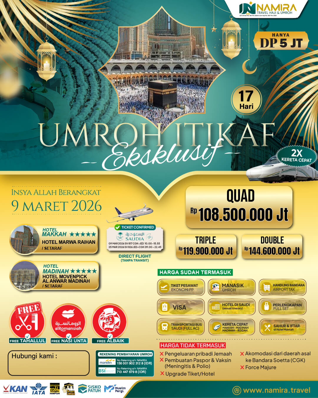 7 Tempat Mustajab untuk Berdoa Saat Umroh